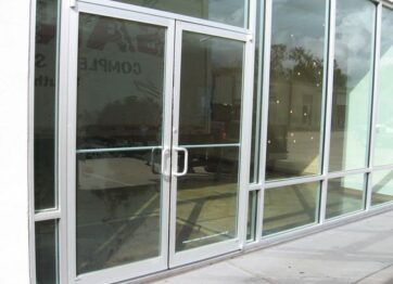 commercial glass door glass replacement